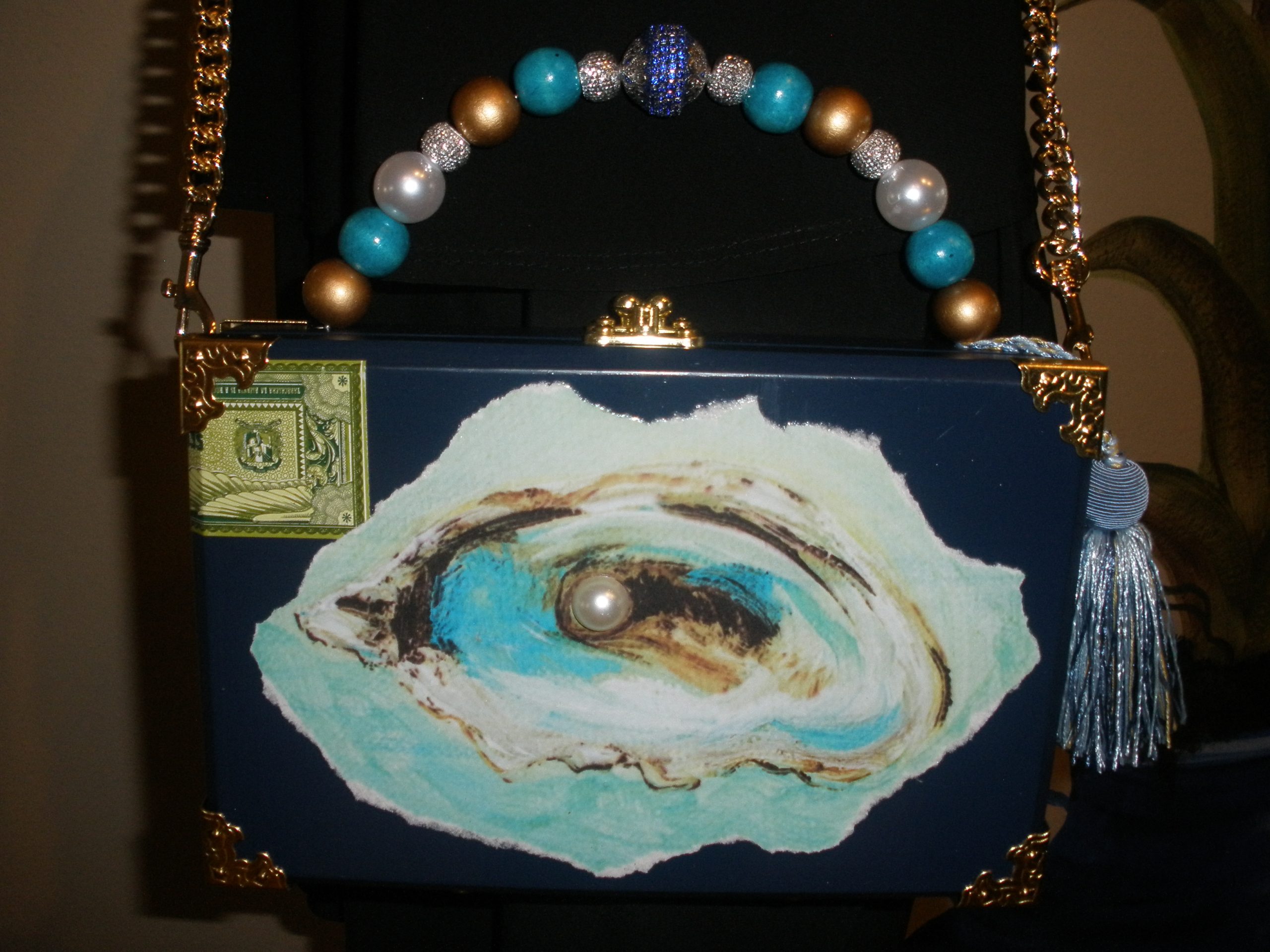 Life is an Oyster Cigar Box Purse - Image 9