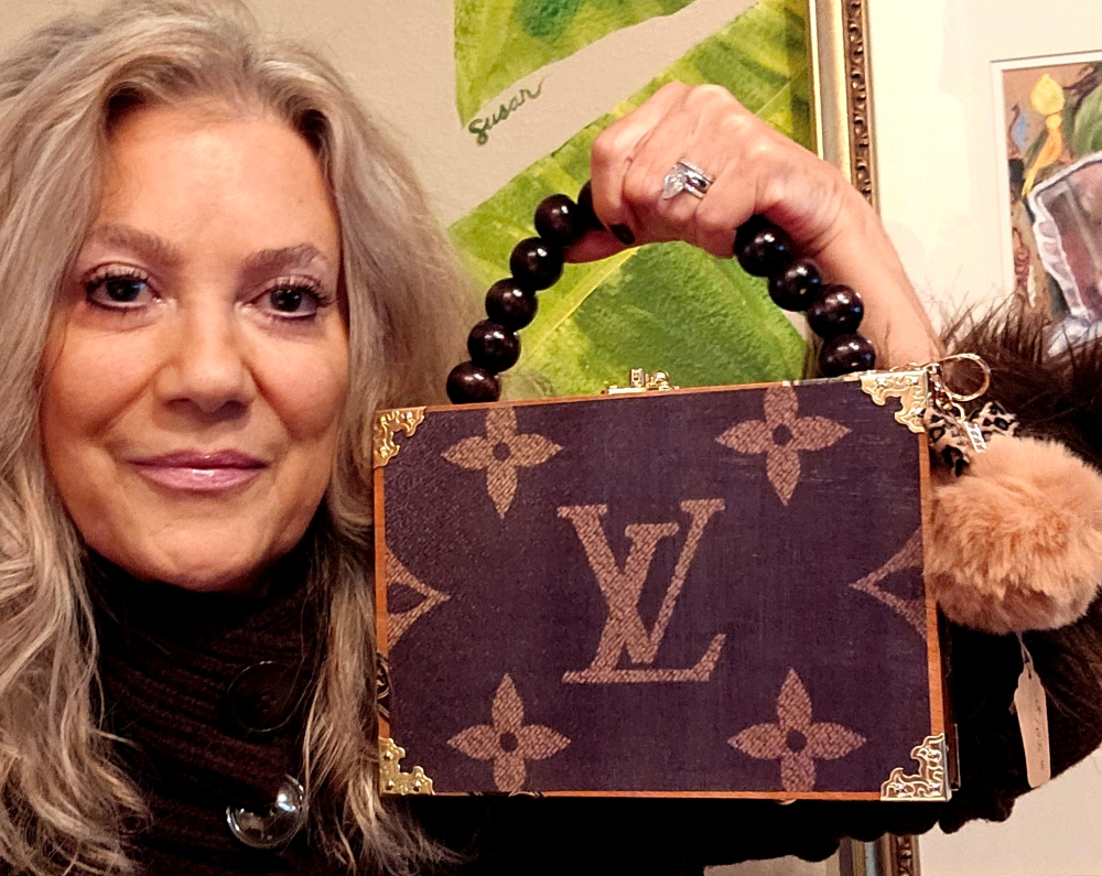 LV Monogram Mania Cigar Box Purse - Image 10