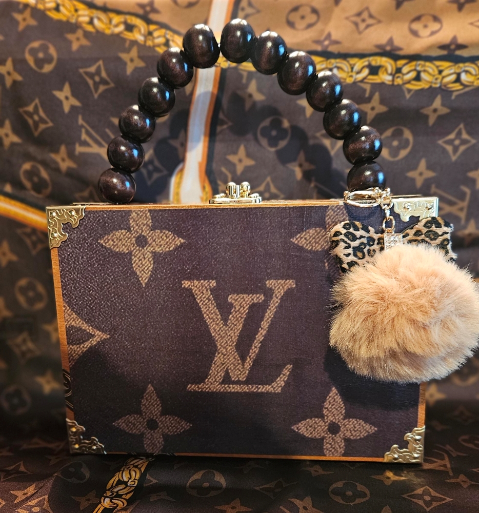 LV Monogram Mania Cigar Box Purse - Image 2