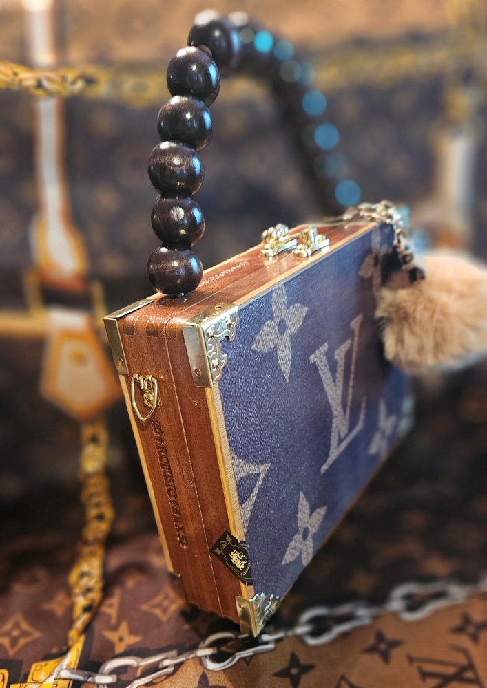 LV Monogram Mania Cigar Box Purse - Image 5