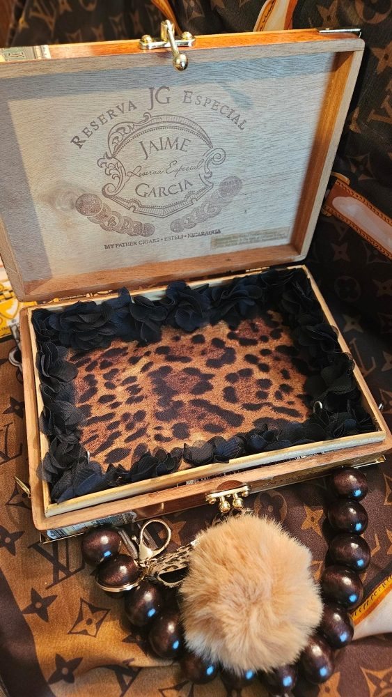 LV Monogram Mania Cigar Box Purse - Image 7