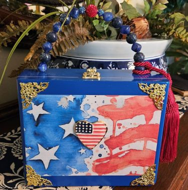 Stars and Stripes Cigar Box Purse
