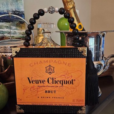 Veuve Clicquot Champagne Cigar Box Purse