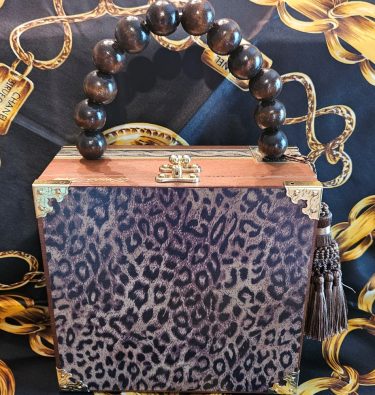 Lovely Leopard Cigar Box Purse