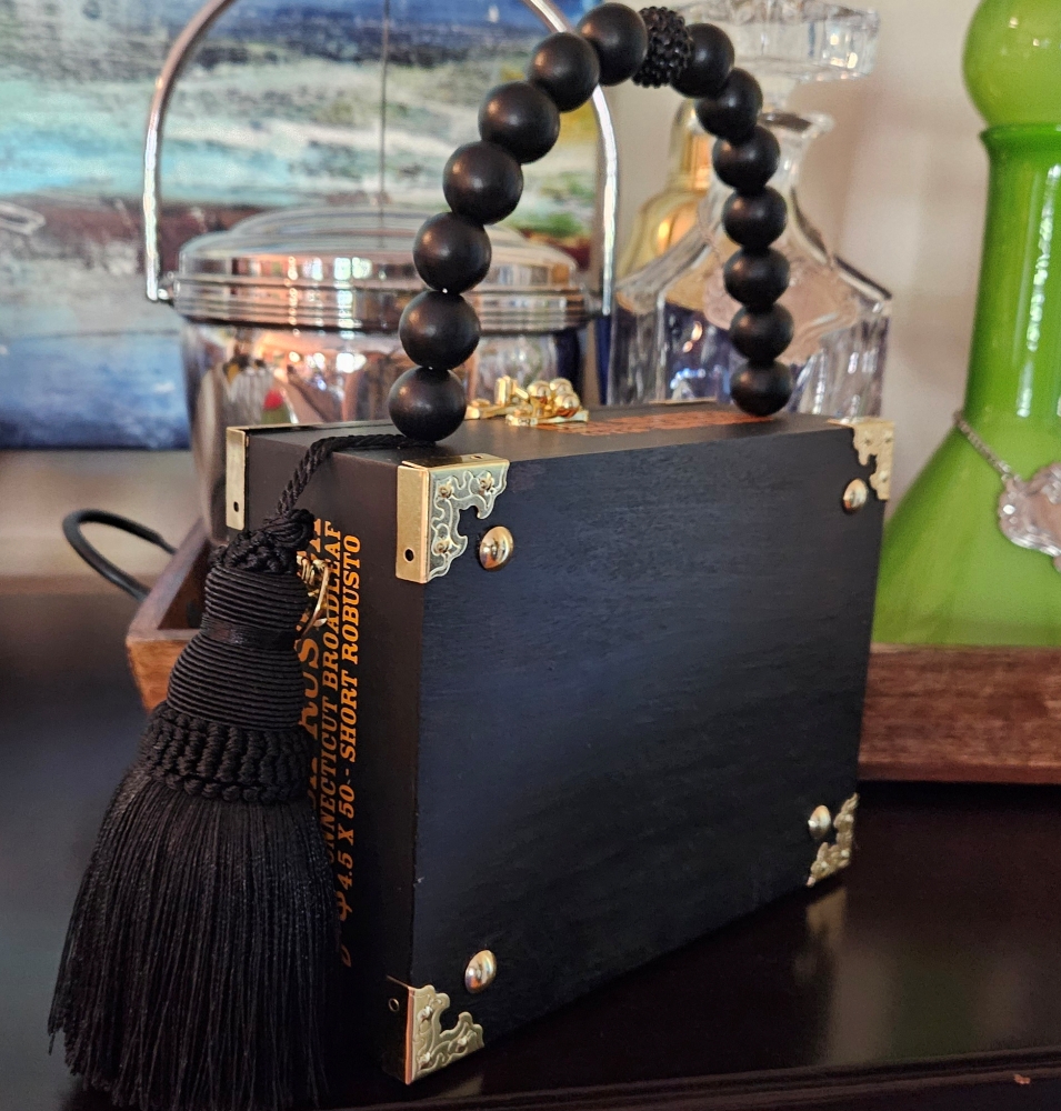 Golden Pineapple Cigar Box Purse - Image 4