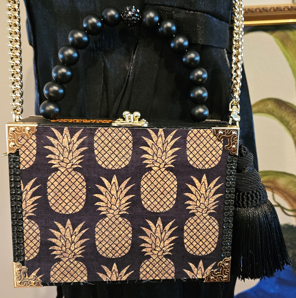 Golden Pineapple Cigar Box Purse - Image 9