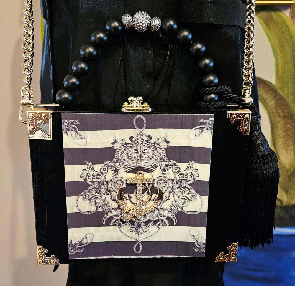 Evening at the Yacht Club Cigar Box Purse - Image 10