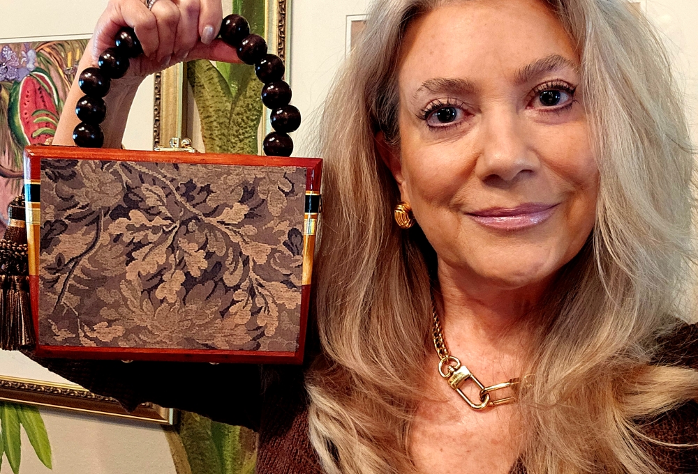 Brown Tapestry Cigar Box Purse - Image 9