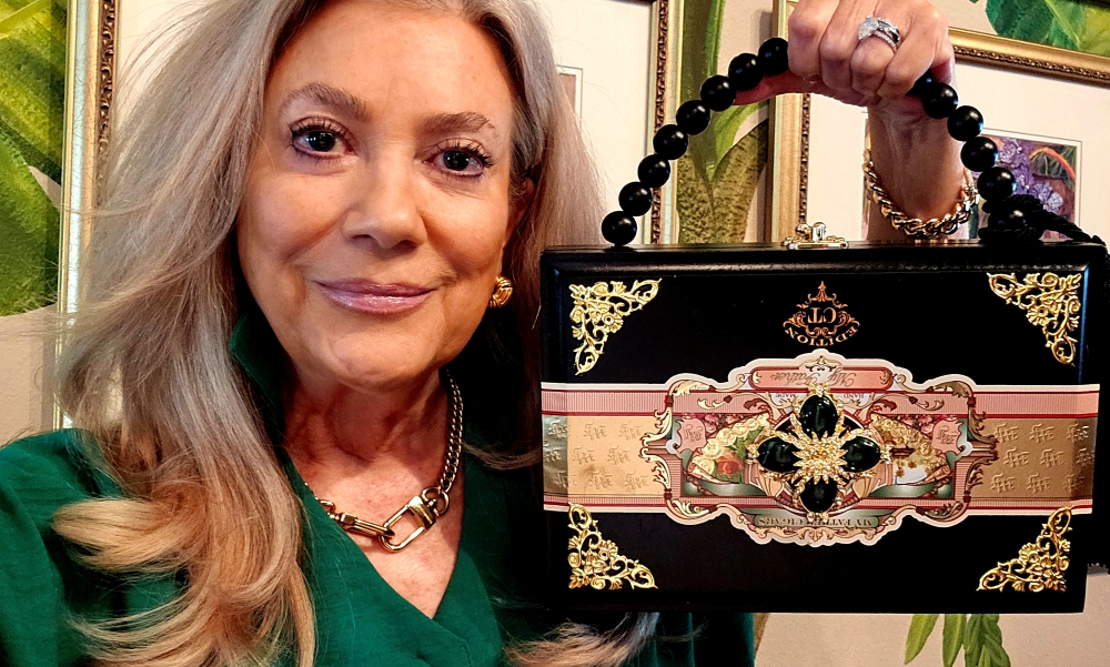 Green Maltese Cross on Black "My Father" Cigar Box Purse - Image 11