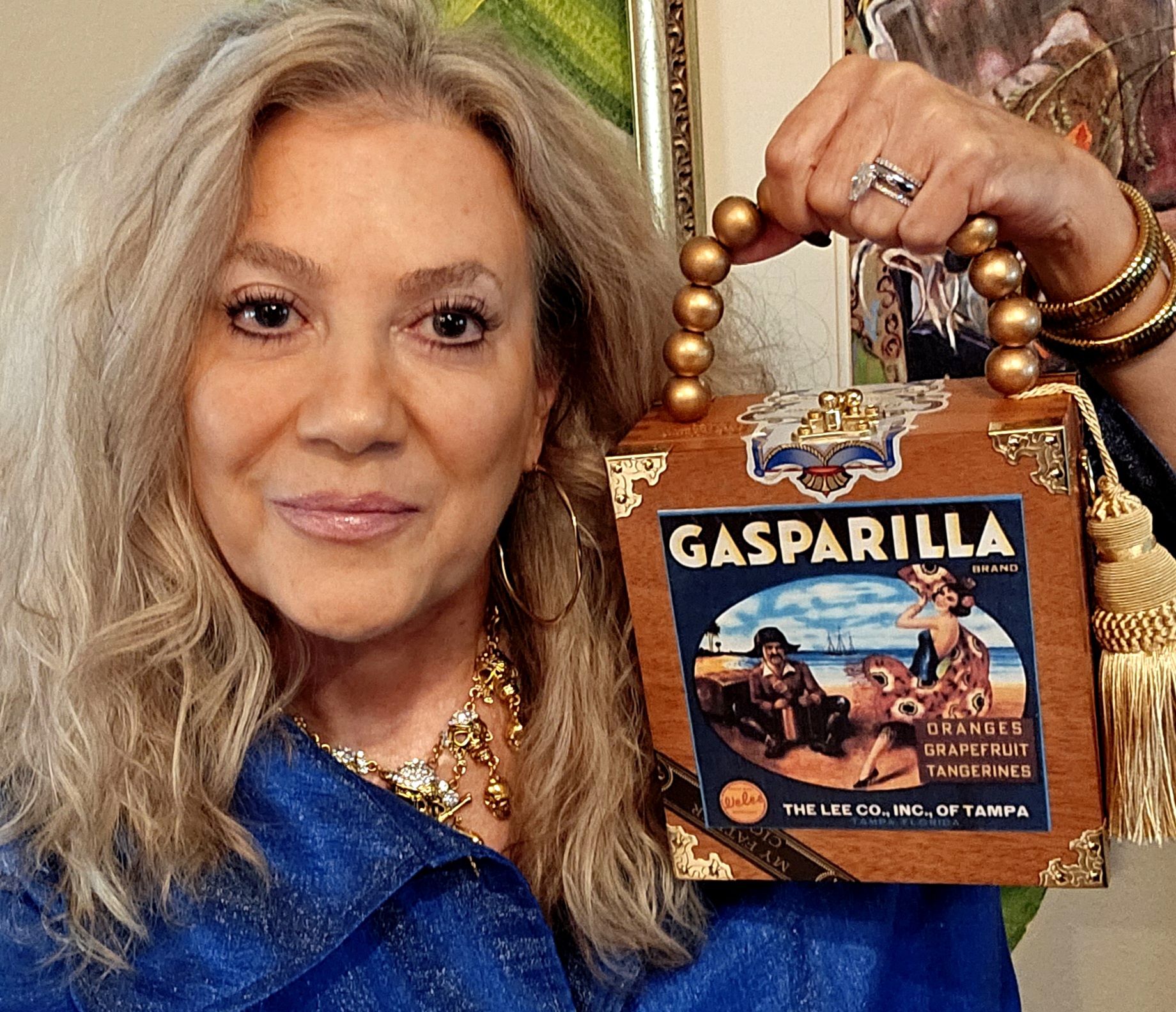 Gasparilla Vintage Label Cigar Box Purse - Image 10