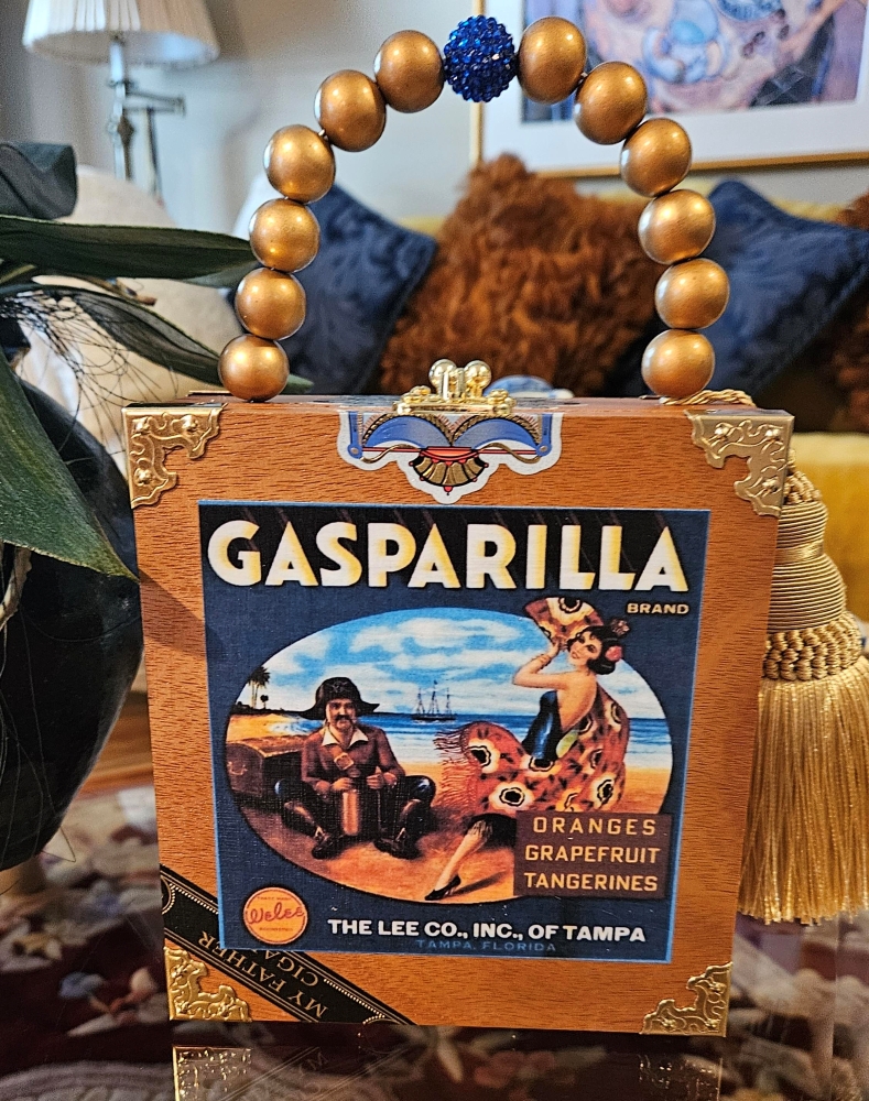 Gasparilla Vintage Label Cigar Box Purse