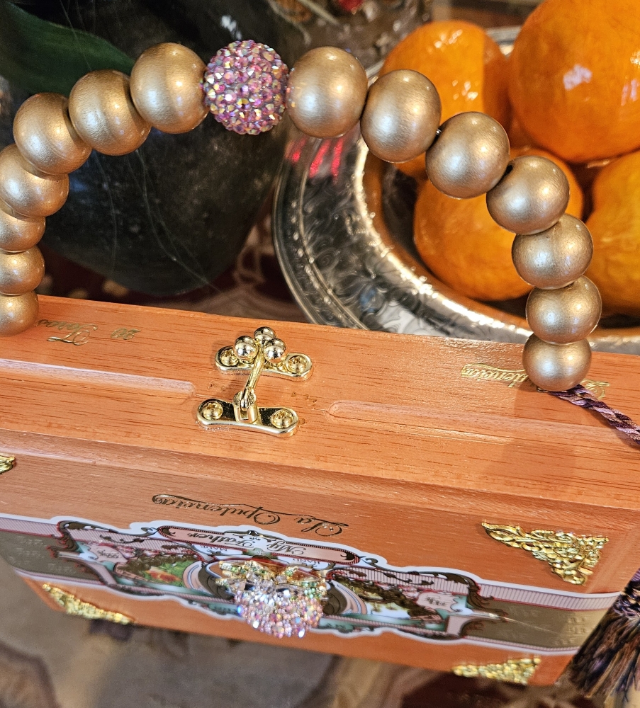 Pink Pineapple Cigar Box Purse - Image 4