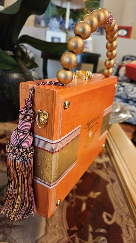 Pink Pineapple Cigar Box Purse - Image 5