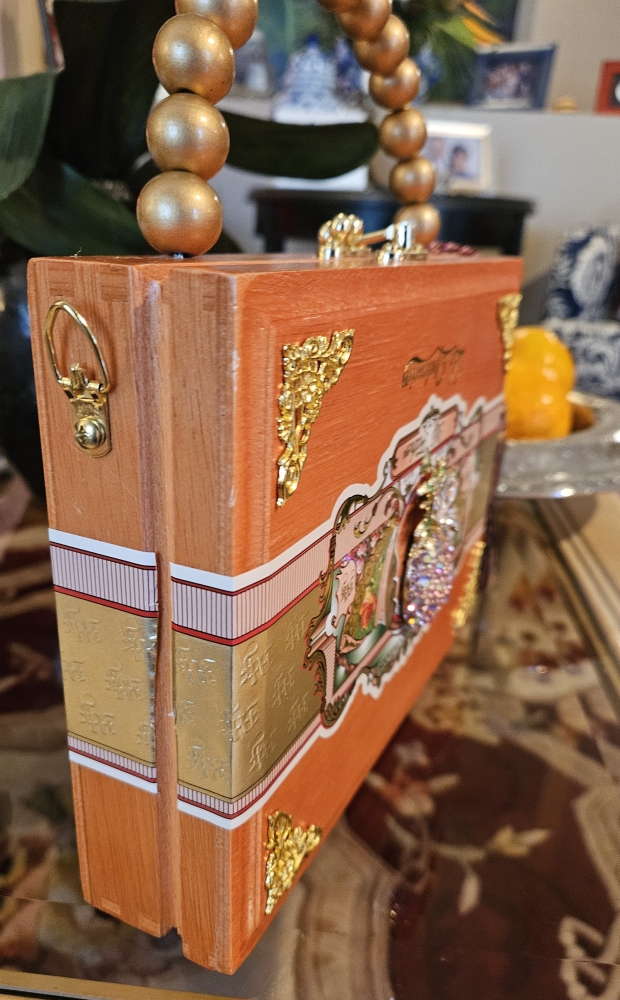 Pink Pineapple Cigar Box Purse - Image 7