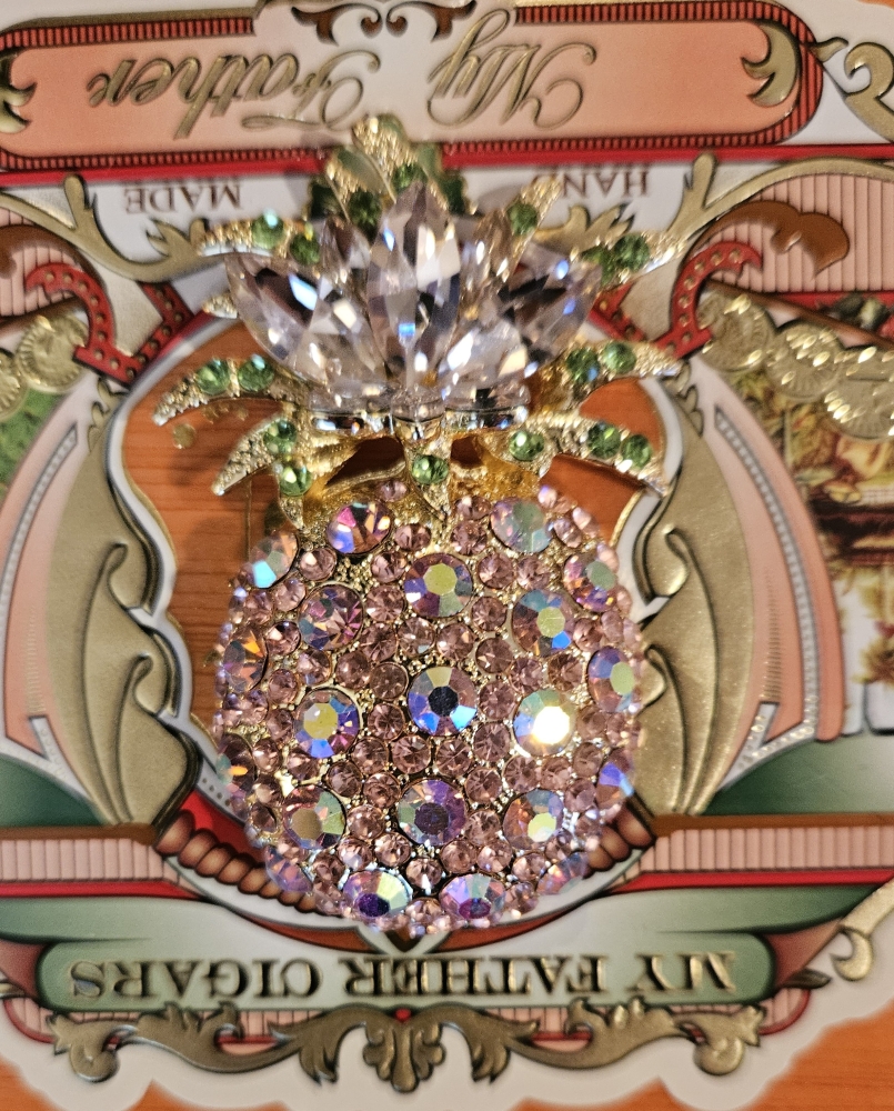 Pink Pineapple Cigar Box Purse - Image 9