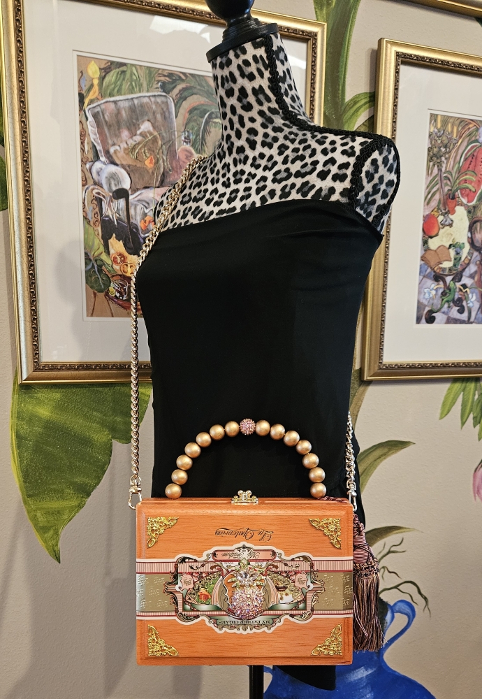 Pink Pineapple Cigar Box Purse - Image 11