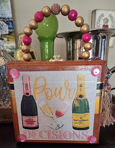 Pour Decisions Champagne Cigar Box Purse