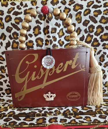 Red Gispert with Crown Cigar Box Purse
