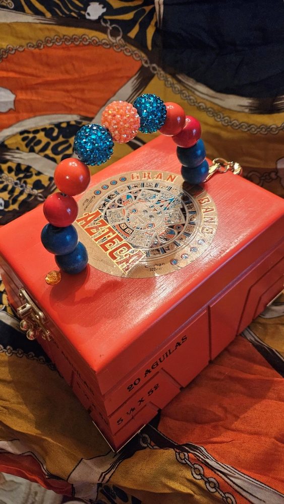 Orange Azteca Cigar Box Purse - Image 4