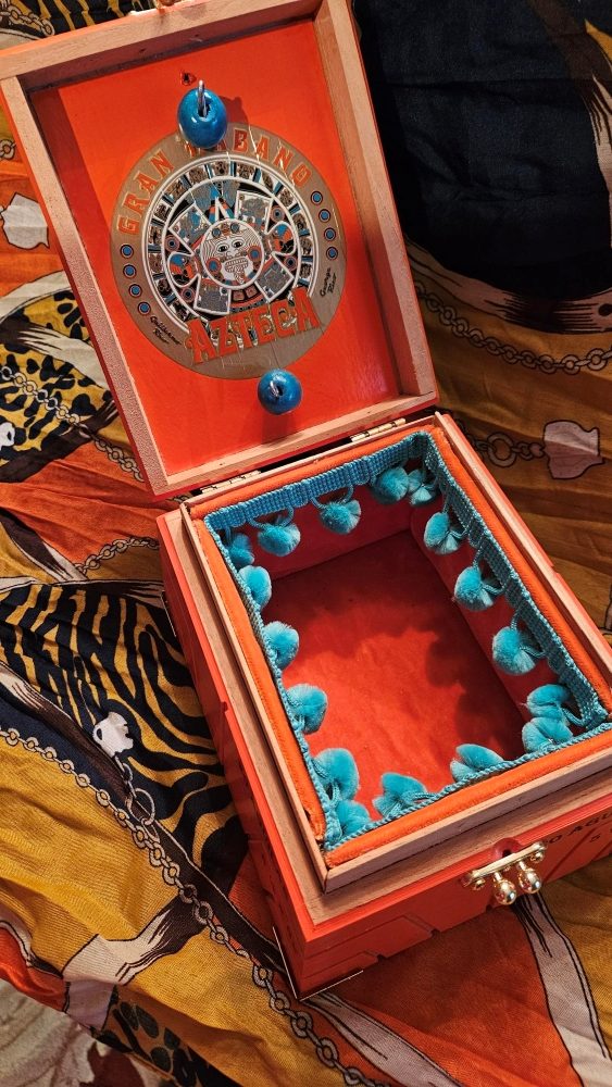 Orange Azteca Cigar Box Purse - Image 7