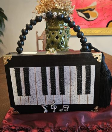 Ebony and Ivory Cigar Box Purse