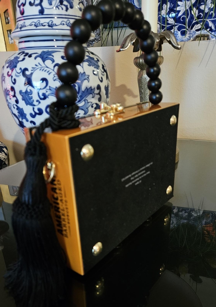 Burnt Orange Hermes Equestrian H Cigar Box Purse - Image 4