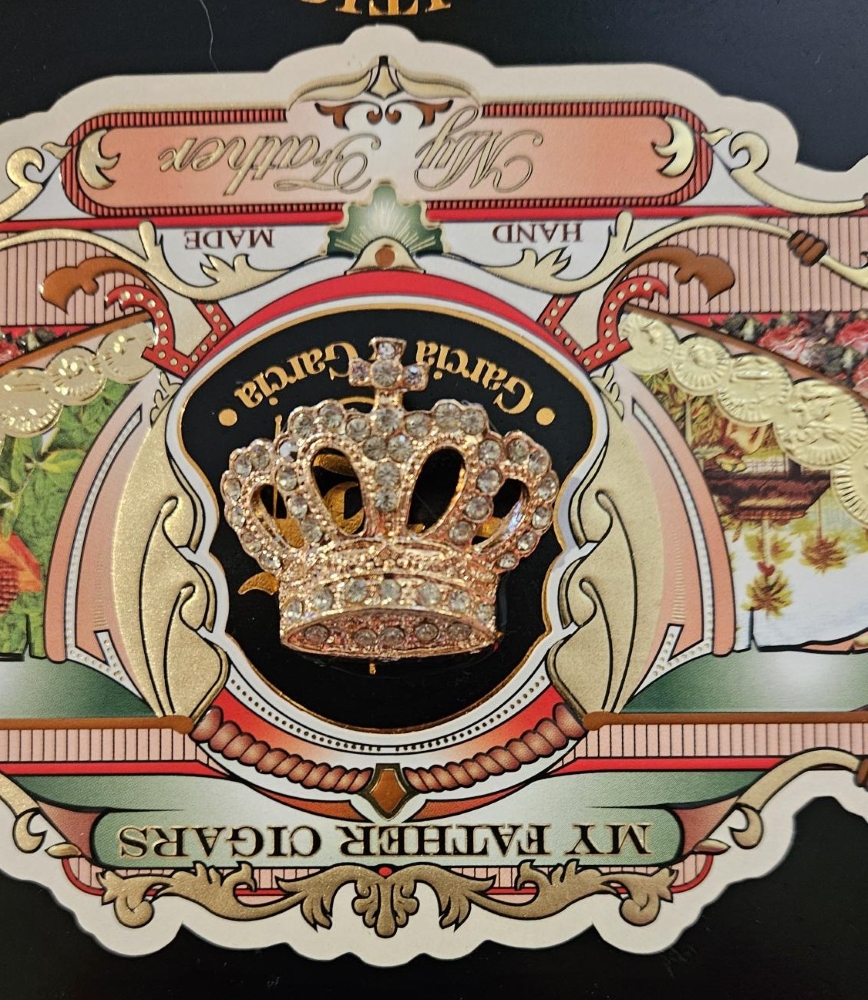 Black My Father with Crown Cigar Box Purse - Image 6