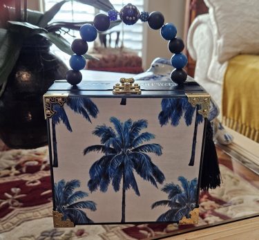 Blue Palms Cigar Box Purse