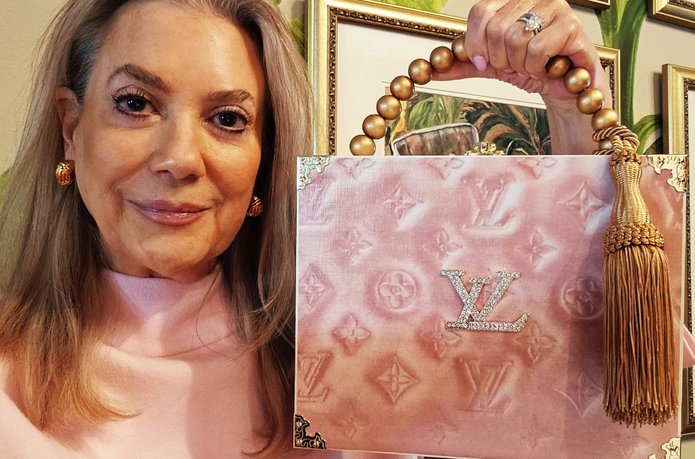 Pink LV Vernis Cigar Box Purse - Image 11