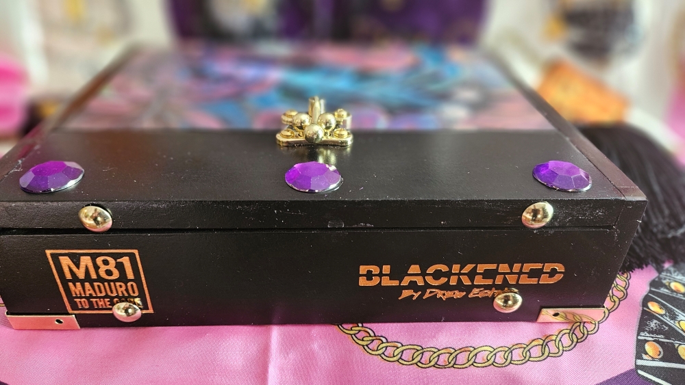 Purple Floral Bifold Cigar Box Purse - Image 7