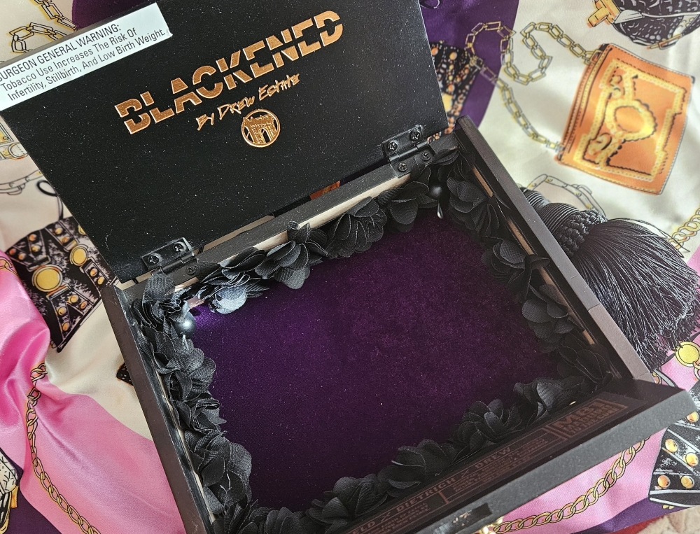 Purple Floral Bifold Cigar Box Purse - Image 8