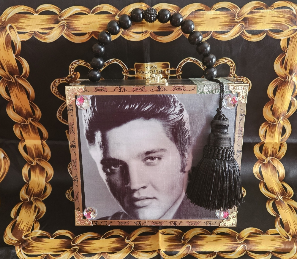 Elvis Cigar Box Purse