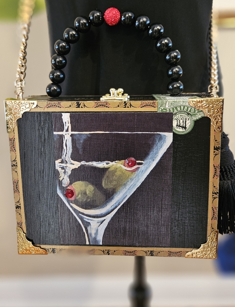 Olive You Martini Cigar Box Purse - Image 9