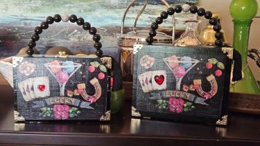 Lucky Gambling Themed Cigar Box Purse