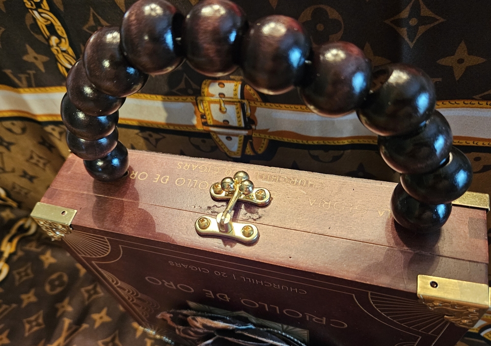Leopard Rose Cigar Box Purse - Image 3