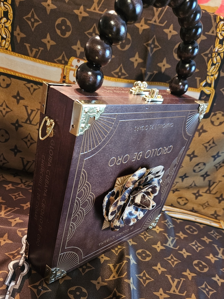 Leopard Rose Cigar Box Purse - Image 5