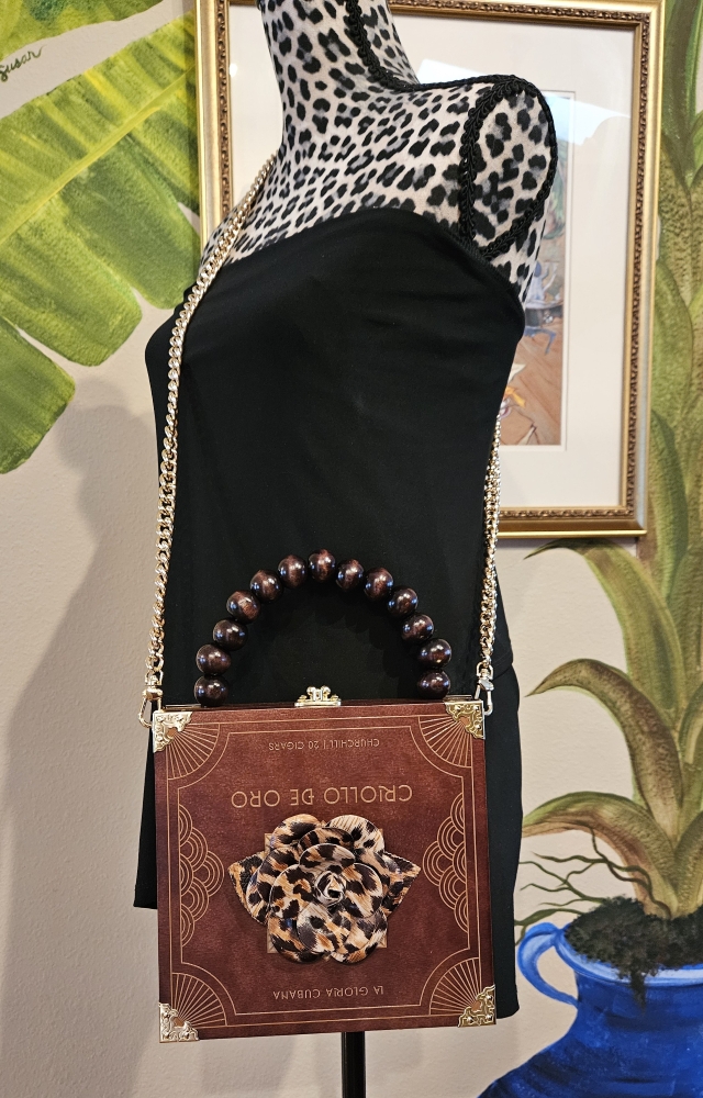 Leopard Rose Cigar Box Purse - Image 9