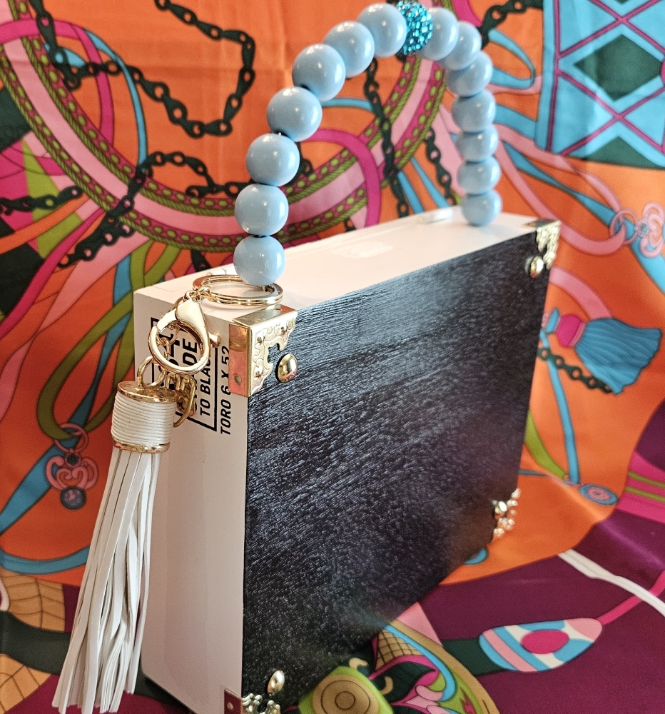Colorful Palms Cigar Box Purse - Image 4