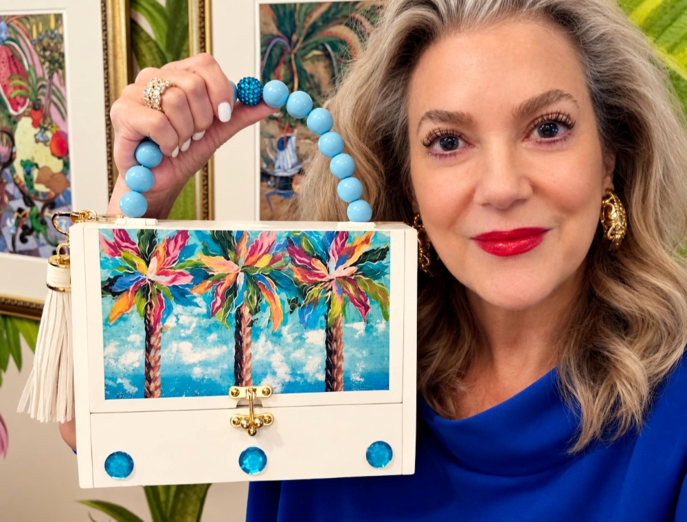 Colorful Palms Cigar Box Purse - Image 10