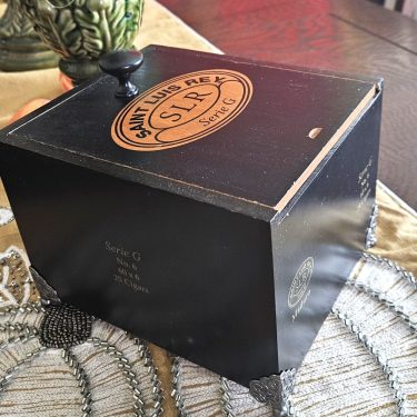 Black Saint Luis Rey Cigar  **Man Box**, Watch Box, Dresser Valet, Desk Box, Gun Box, Father’s Day Gift, Keepsake Box